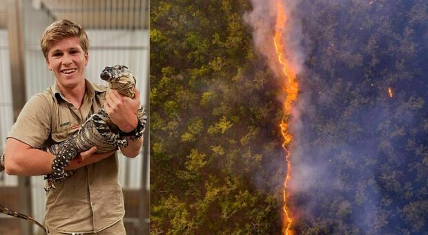 Robert Irwin: il figlio di Steve vince il premio per lo scatto di un incendio boschivo