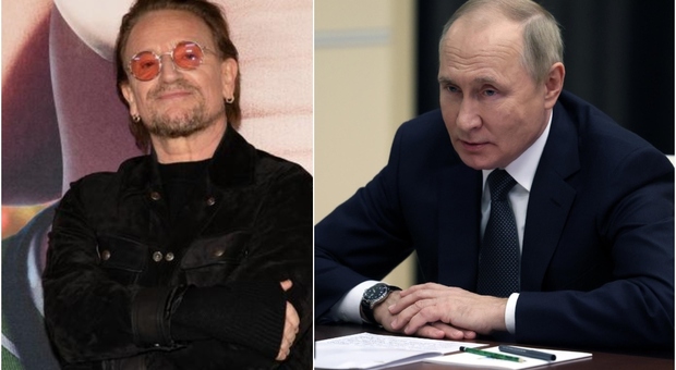 Bono degli U2 a "Che tempo che fa" attacca Putin: «È un bullo. I suoi obiettivi sono le donne e i bambini»
