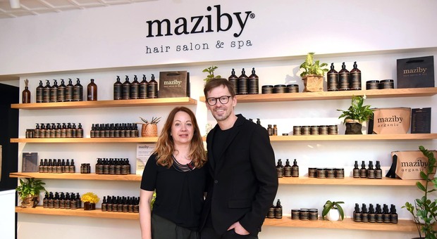 Luca Vettoretti e Katia Zanatta, titolari del Maziby Hair Salon & Spa