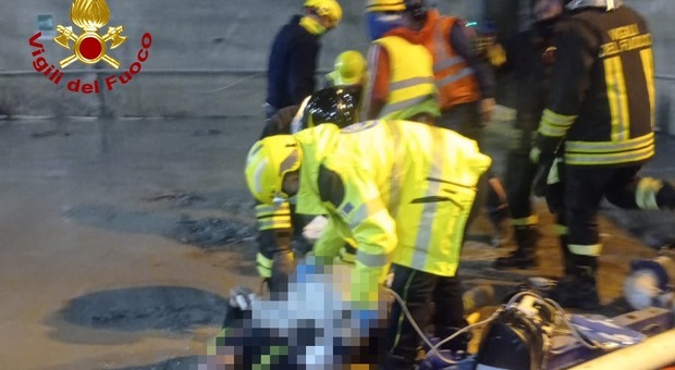 Incidente sul lavoro: gettata di calcestruzzo, due operai feriti colpiti da un tubo