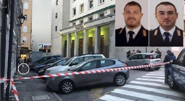 Lo scenario della sparatoria di Trieste: due poliziotti persero la vita