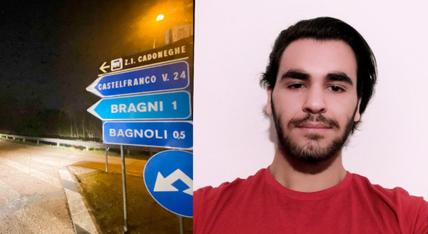 Giordano Sanginiti morto a 21 a Cadoneghe