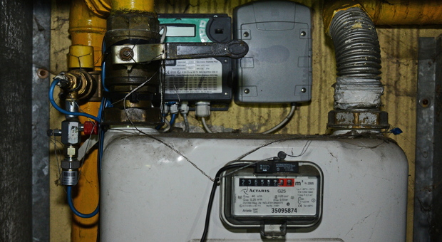 Una immagine di archivio di un contatore del gas
