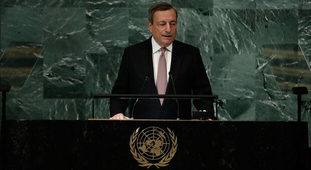 Draghi, il discorso all'Onu: «Condanniamo con fermezza le nuove violazioni di Putin, Mosca calpesta le regole»