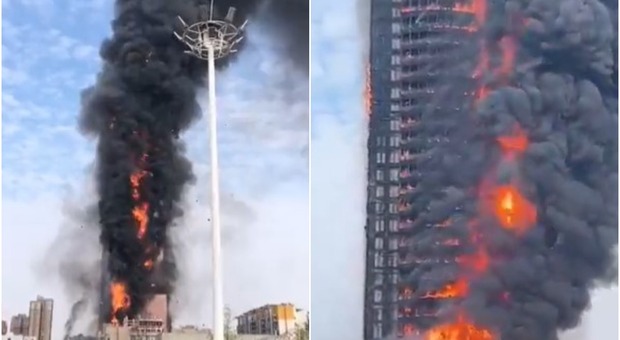 Incendio in un grattacielo in Cina, paura a Changsha. «Numero delle vittime ancora sconosciuto»