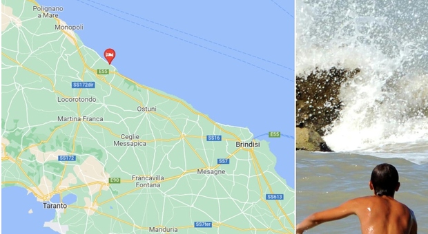 Brindisi, papà salva la figlia in mare in difficoltà ma lui annega: aveva 47 anni