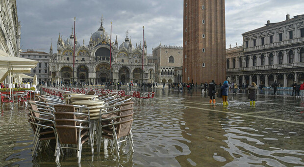 Piazza San Marco sott'acqua