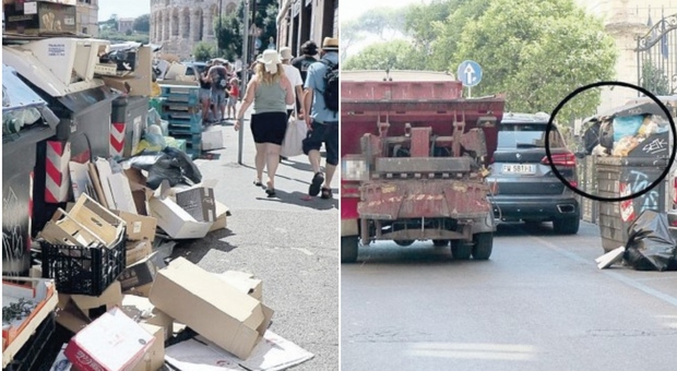 Rifiuti a Roma, 2mila tonnellate per strada: dal Centro alle periferie, immondizia ovunque
