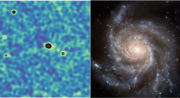 Galassia lontana 8,8 miliardi di anni luce dalla Terra: cattura-record di un segnale grazie a un'increspatura nello spazio-tempo