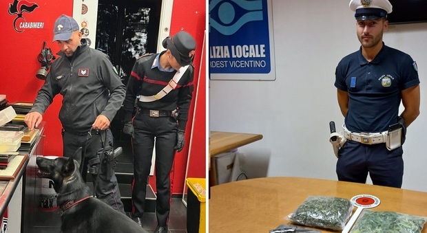 Operazioni distinte di carabinieri e polizia locale, due arresti per droga
