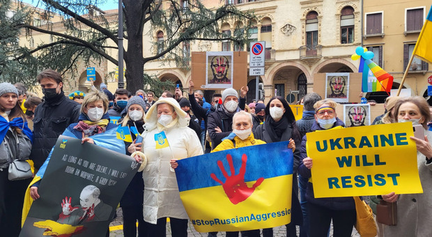 Manifestazione a Padova pro Ucraina
