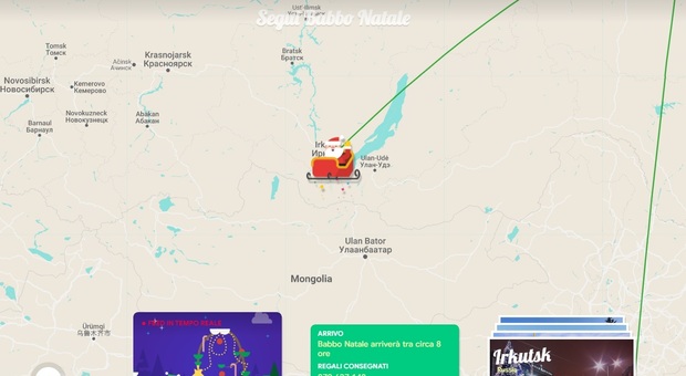 Babbo Natale, dove si trova ora? Il viaggio in tempo reale sulle app: i "Santa Trackers" spopolano sul web
