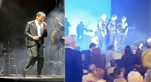 Massimo Ranieri cade dal palco durante lo spettacolo, ricoverato in ospedale