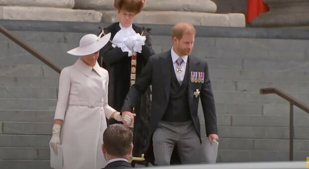 Harry e Meghan al Giubileo di Platino della regina Elisabetta II