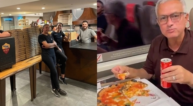 La Roma vince a Salerno e festeggia con 60 pizze