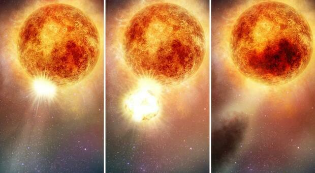 Nasa rivela foto mai viste prima dell'eruzione della supergigante Betelgeuse