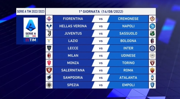 Diretta Calendario Serie A 2022/23, la nuova stagione del campionato è già iniziata