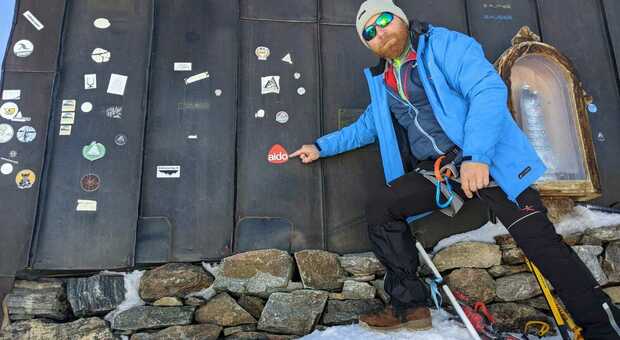 Mirko Dalle Mulle, il 43enne di Feltre che ha scalato il Monte Rosa dopo un doppio trapianto di rene