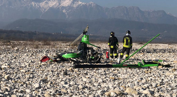 L'elicottero precipitato: ha perso la vita Igor Schiocchet, 45 anni