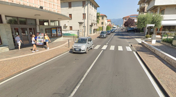Il passaggio pedonale dove è avvenuta la tragedia (google streetview)