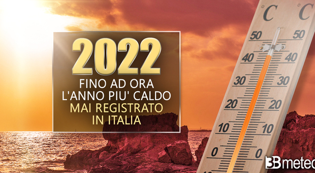 Meteo, 2022 da record: è l'anno più caldo mai registrato in Italia