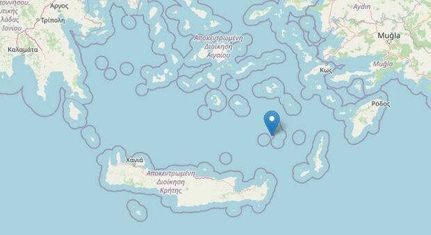Terremoto a Creta di magnitudo 6 nella notte, scosse avvertite anche nel Peloponneso