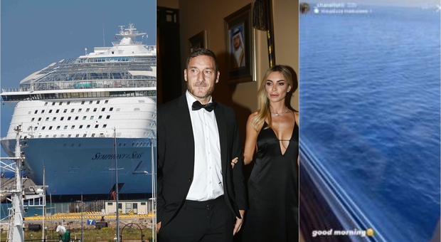 Totti e Noemi, la vacanza da sogno con i figli sulla Symphony of the Seas: la nave dei record è diretta alle Bahamas