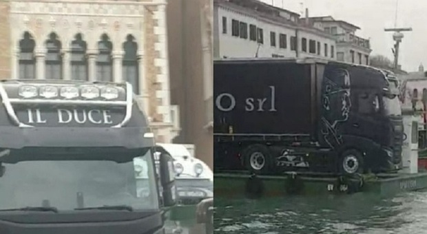 Venezia, ecco chi è il camionista del tir con il duce: «Note le sue esternazioni fasciste»