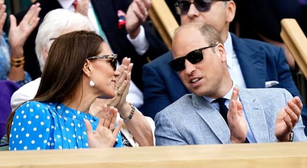 Wimbledon, William e Kate in tribuna per Djokovic-Sinner. Il vestito di Kate è stupendo: ecco quanto costa