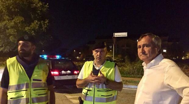 MESTRE Controlli della Polizia Locale con il sindaco Luigi Brugnaro