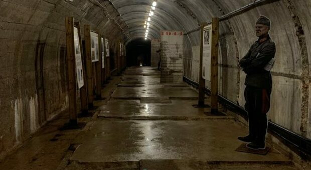 Una zona visitalile del bunker (foto da bunker-recoaro.it)