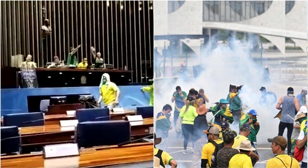 Brasile, tentato assalto al Parlamento dei sostenitori dell ex presidente Bolsonaro: scontri con la polizia