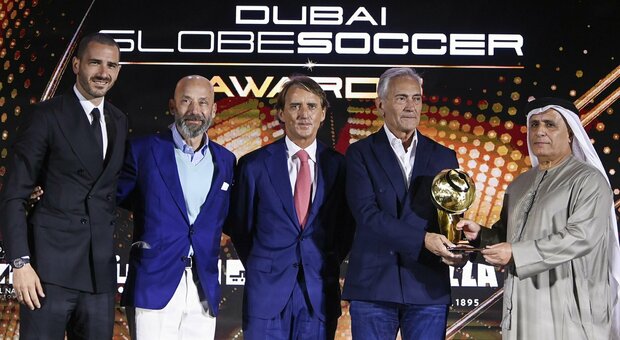 Globe Soccer, Italia protagonista: tutti i premi azzurri a Dubai