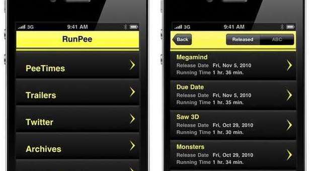 Arriva RunPee, l’app che ci dice quando andare in bagno durante il film