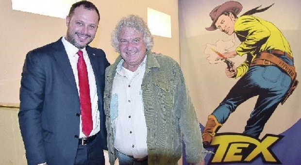 Il sindaco Mortandello con Giorgio Bonelli