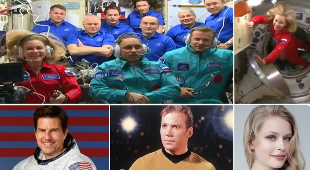 Tom Cruise, volano nello spazio prima di lui l'attrice russa Yulia Peresild e il capitano Kirk