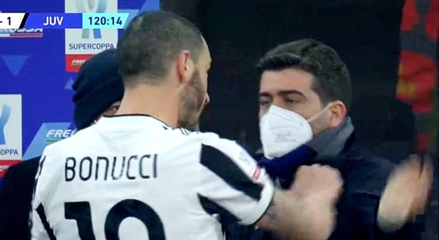 Inter-Juventus, Bonucci è furioso: ecco con chi ha litigato dopo il gol di Sanchez