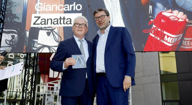 Giancarlo Zanatta e il ministro Giancarlo Giorgetti