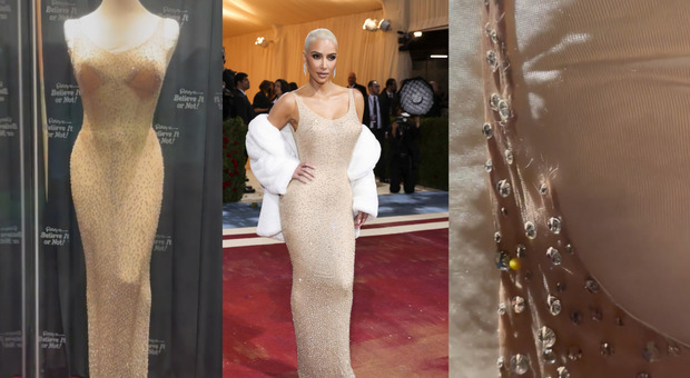 Kim Kardashian ha davvero rovinato l'abito di Marilyn Monroe? Alcuni smentiscono, ma il video "parla" chiaro (e mostra altri danni permanenti)