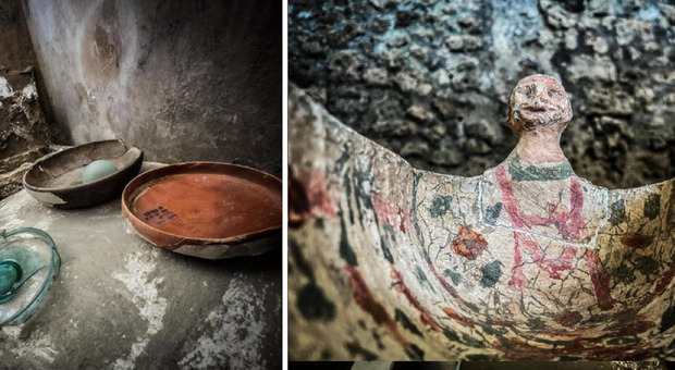 Pompei, scoperta stanza della middle class: stoviglie e piatti "come nuovi" in un armadio di 2.000 anni fa