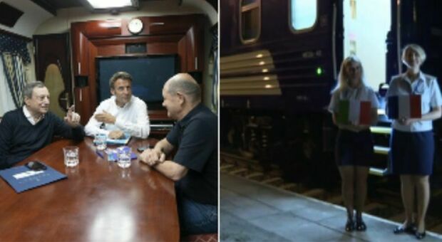 Draghi, Macron e Scholz in cuccetta sul treno notturno per Kiev: vertice in movimento sui binari a scartamento maggiorato