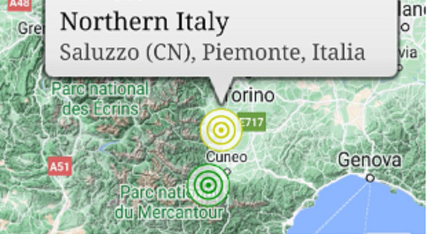 Terremoto, scossa a Saluzzo avvertita in una vasta area: allarme anche a Torino