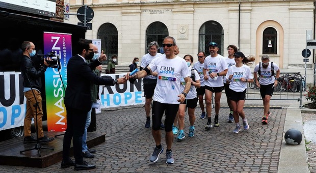 Run4hope, staffetta delal solidarietà italiana