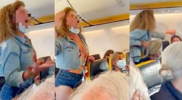 Ryanair, la passeggera del volo minaccia denunce: «Chi ha diffuso il video dovrà pagare»