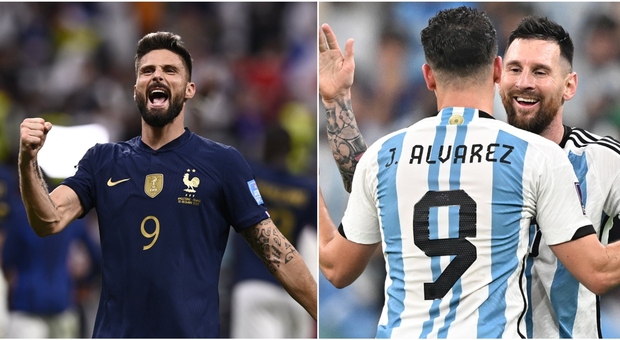 Argentina-Francia, Giroud contro Alvarez: i partner di Mbappé e Messi promettono gol