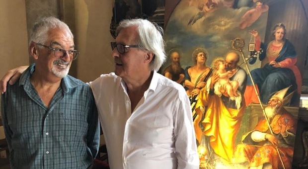 Donato Casal insieme a Vittorio Sgarbi