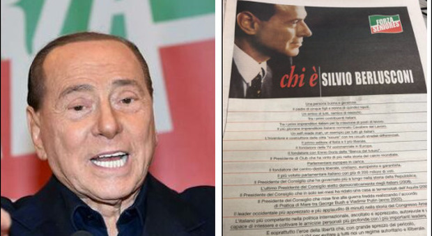 «Chi è come Silvio Berlusconi?» La pagina che elenca le virtù del Cavaliere: «Io, eroe della libertà»