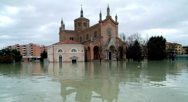 L'alluvione nel quartiere delle Grazie