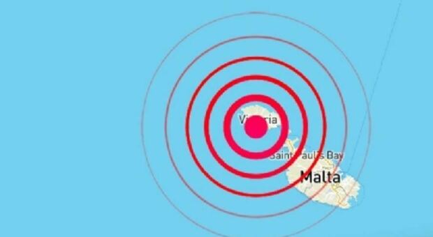 Terremoto a Malta, scossa di magnitudo 4,6 avvertita fino in Sicilia