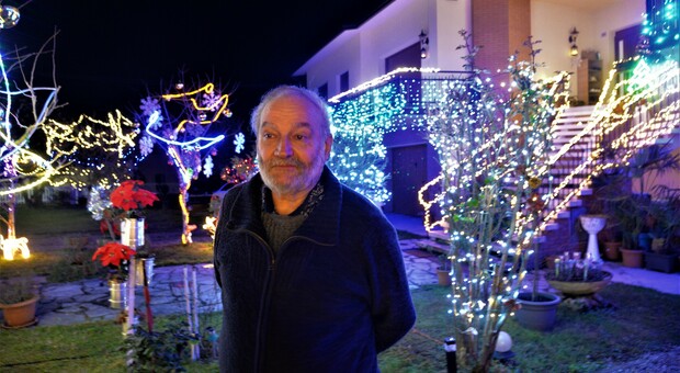 Oscar Bontempi autore del parco luci natalizio